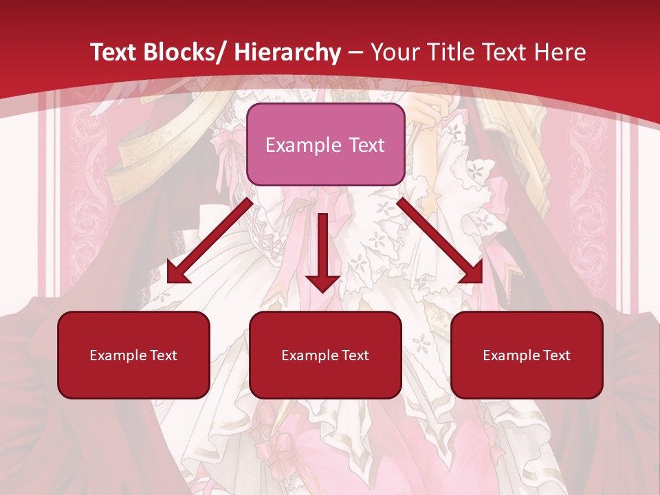 A Woman In A Red Dress With Angel Wings PowerPoint Template