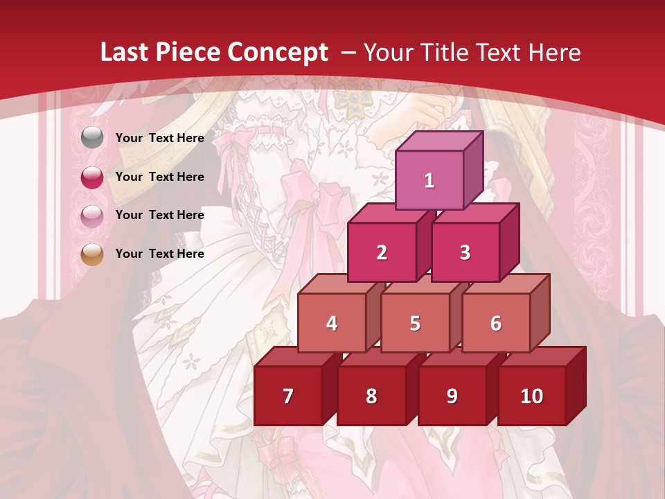 A Woman In A Red Dress With Angel Wings PowerPoint Template