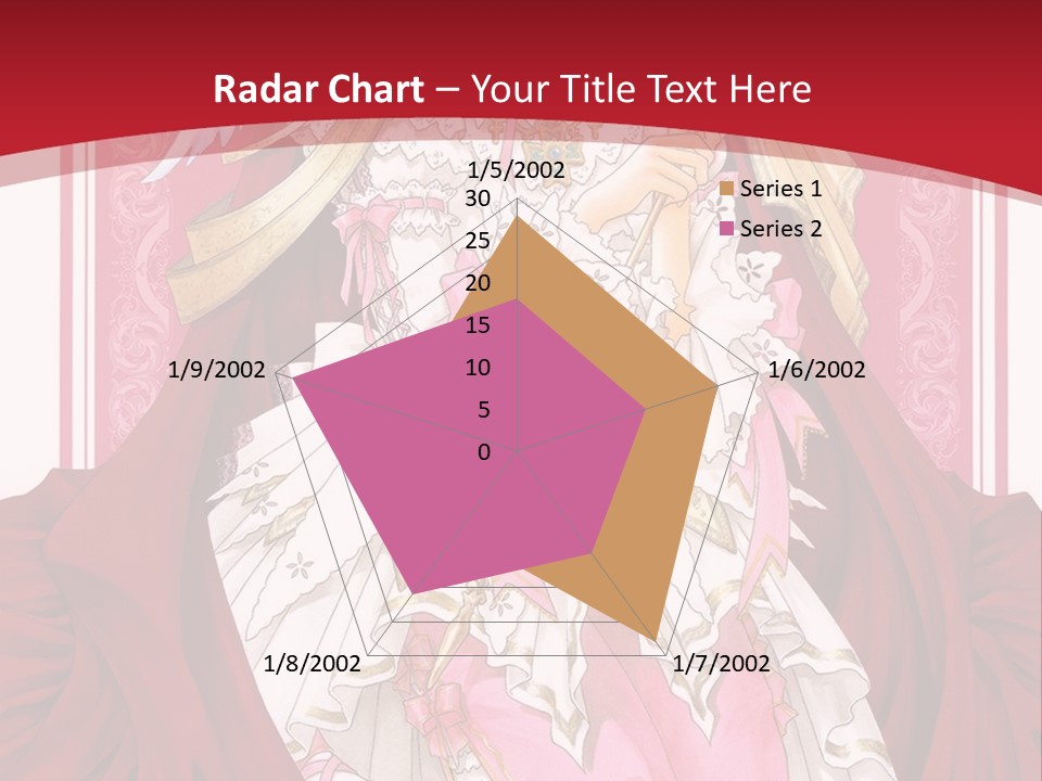 A Woman In A Red Dress With Angel Wings PowerPoint Template