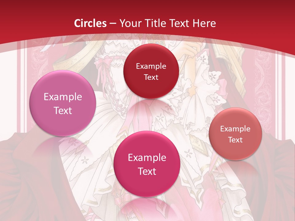 A Woman In A Red Dress With Angel Wings PowerPoint Template