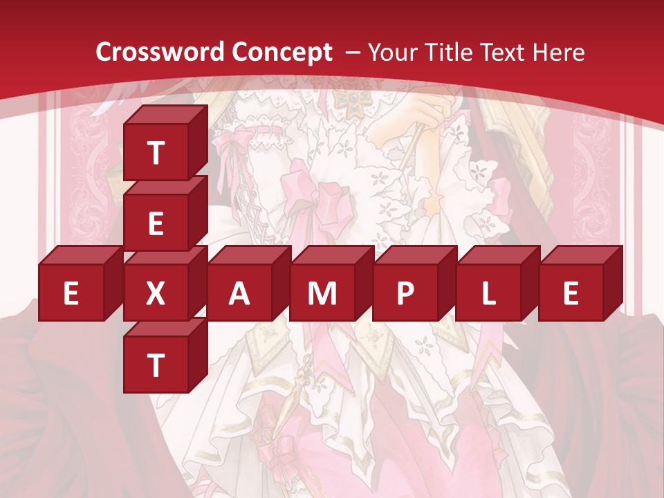 A Woman In A Red Dress With Angel Wings PowerPoint Template