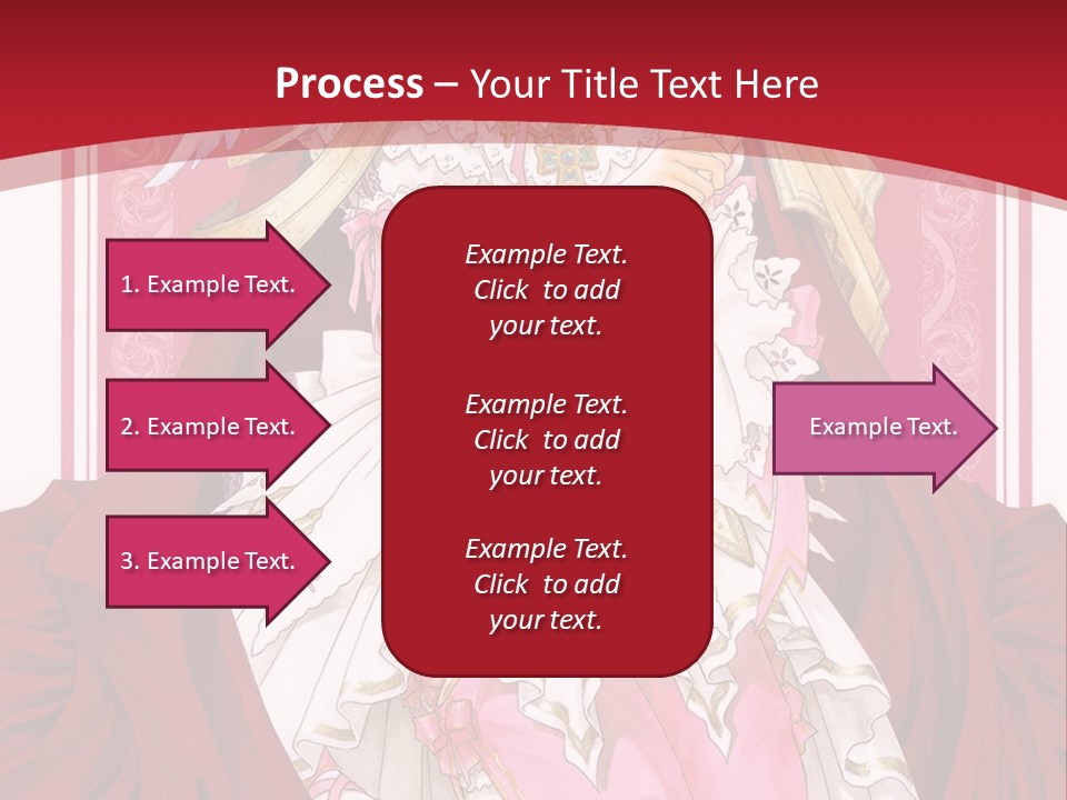 A Woman In A Red Dress With Angel Wings PowerPoint Template