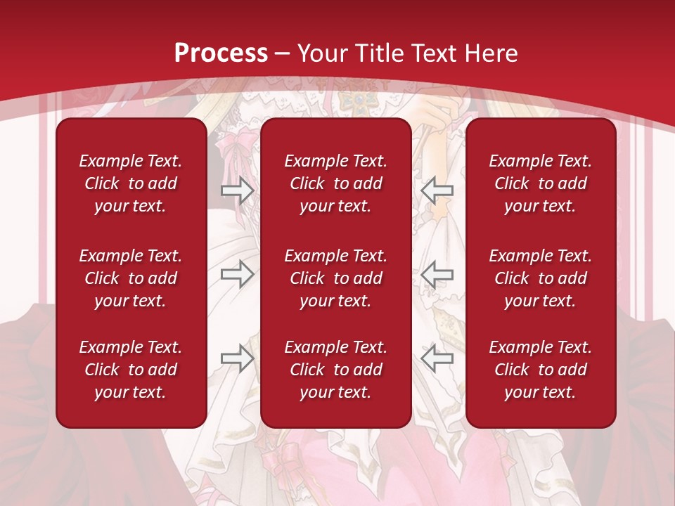 A Woman In A Red Dress With Angel Wings PowerPoint Template