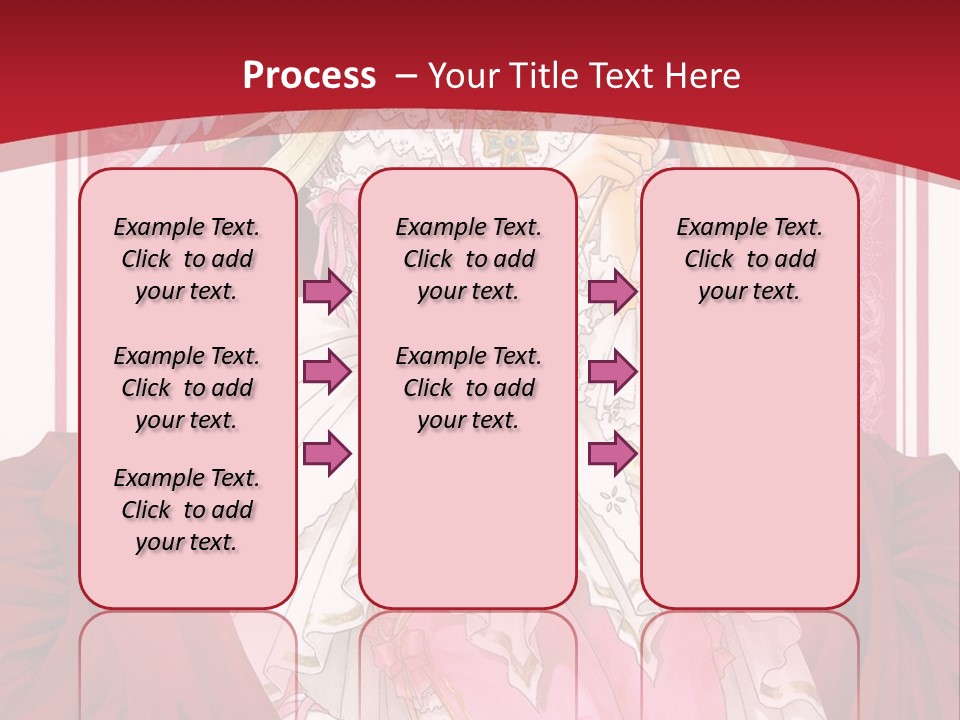 A Woman In A Red Dress With Angel Wings PowerPoint Template