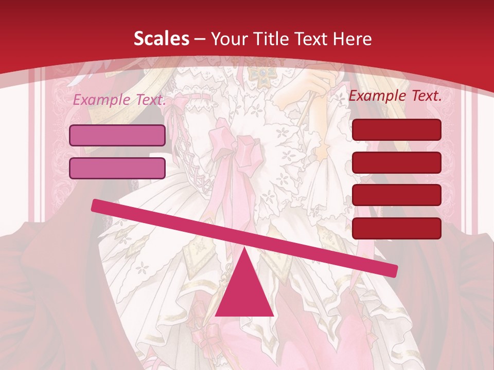 A Woman In A Red Dress With Angel Wings PowerPoint Template