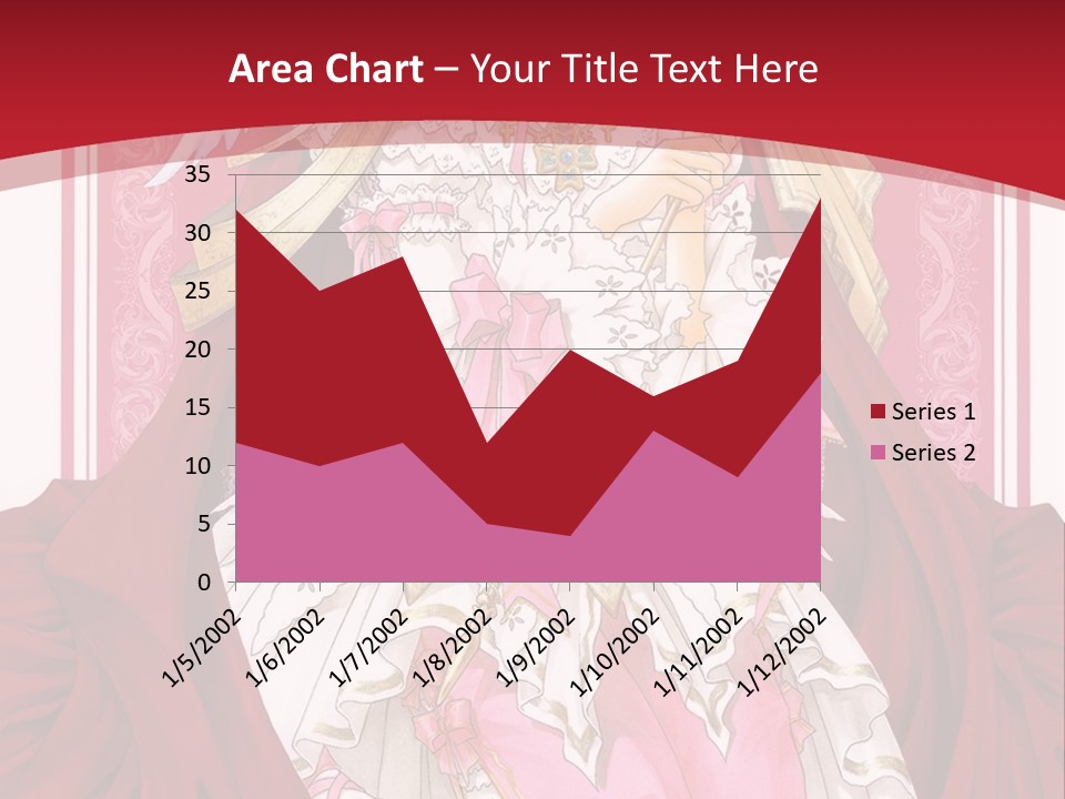 A Woman In A Red Dress With Angel Wings PowerPoint Template