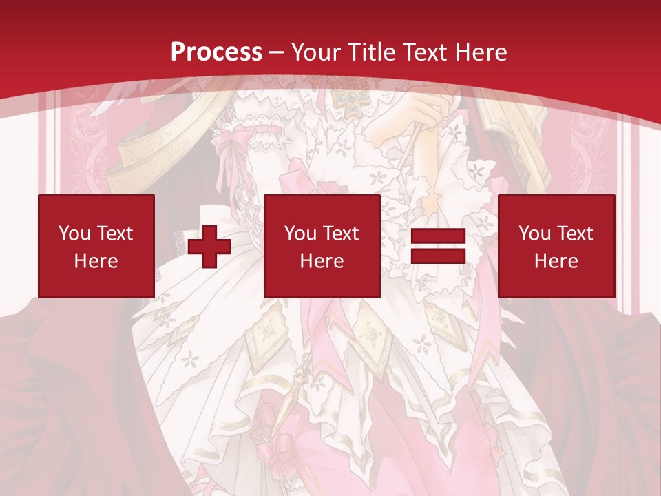 A Woman In A Red Dress With Angel Wings PowerPoint Template