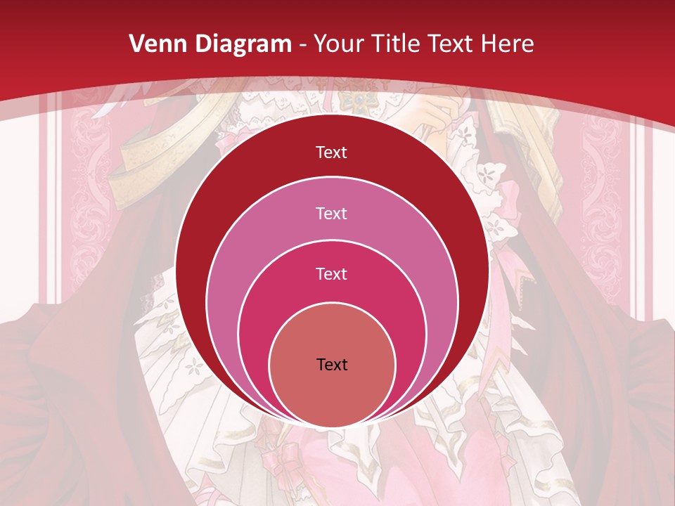 A Woman In A Red Dress With Angel Wings PowerPoint Template