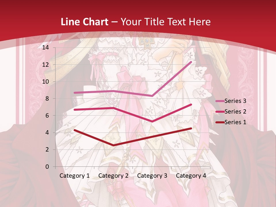 A Woman In A Red Dress With Angel Wings PowerPoint Template