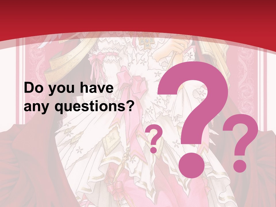 A Woman In A Red Dress With Angel Wings PowerPoint Template