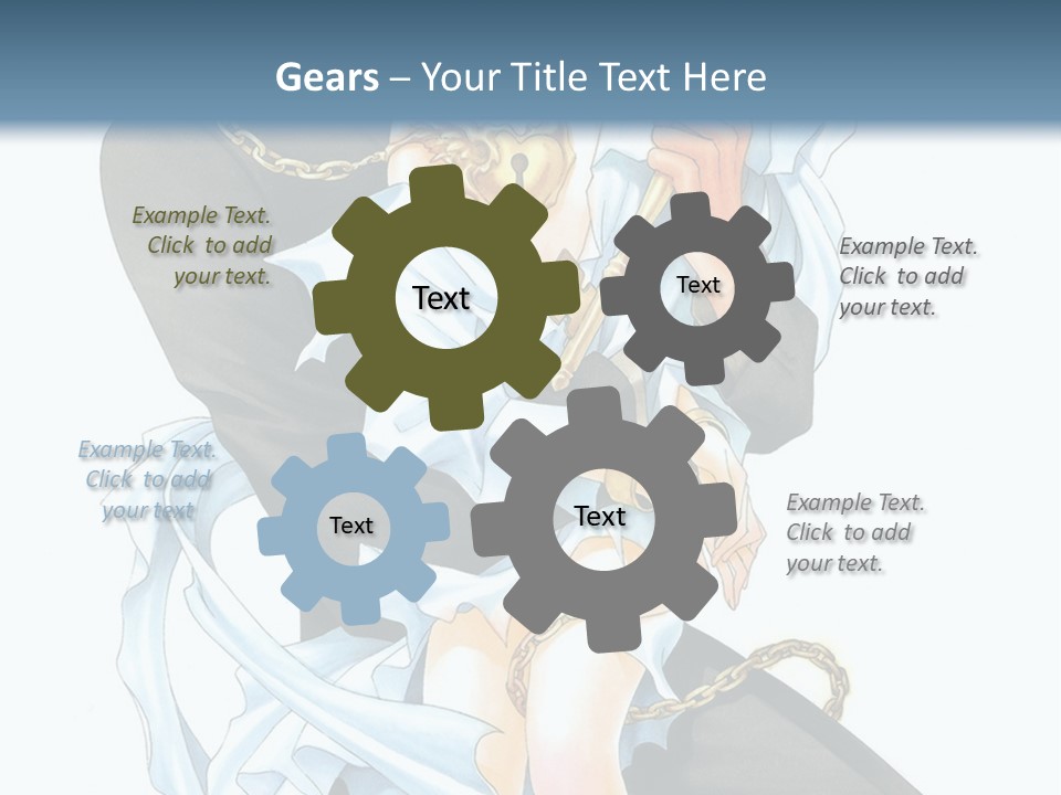 A Man And A Woman Are Holding Each Other PowerPoint Template