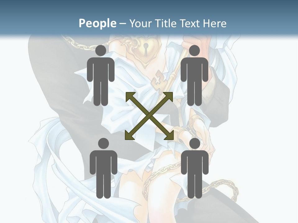 A Man And A Woman Are Holding Each Other PowerPoint Template