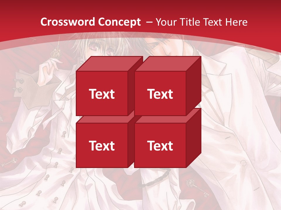 A Couple Of People Are Standing Together In Front Of A Red Background PowerPoint Template