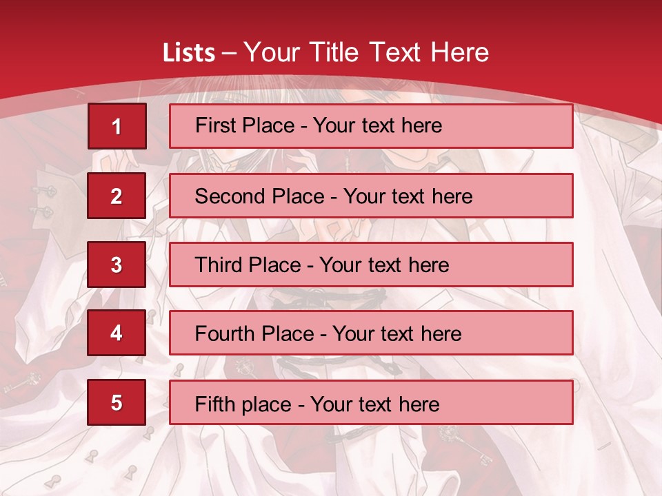 A Couple Of People Are Standing Together In Front Of A Red Background PowerPoint Template