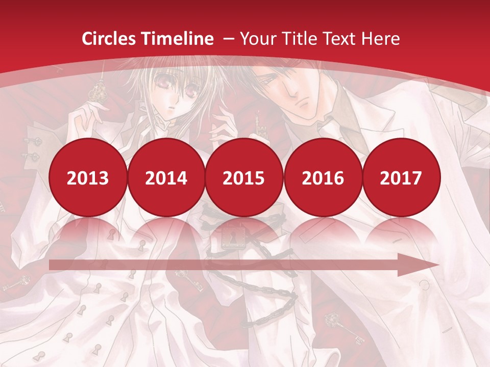 A Couple Of People Are Standing Together In Front Of A Red Background PowerPoint Template