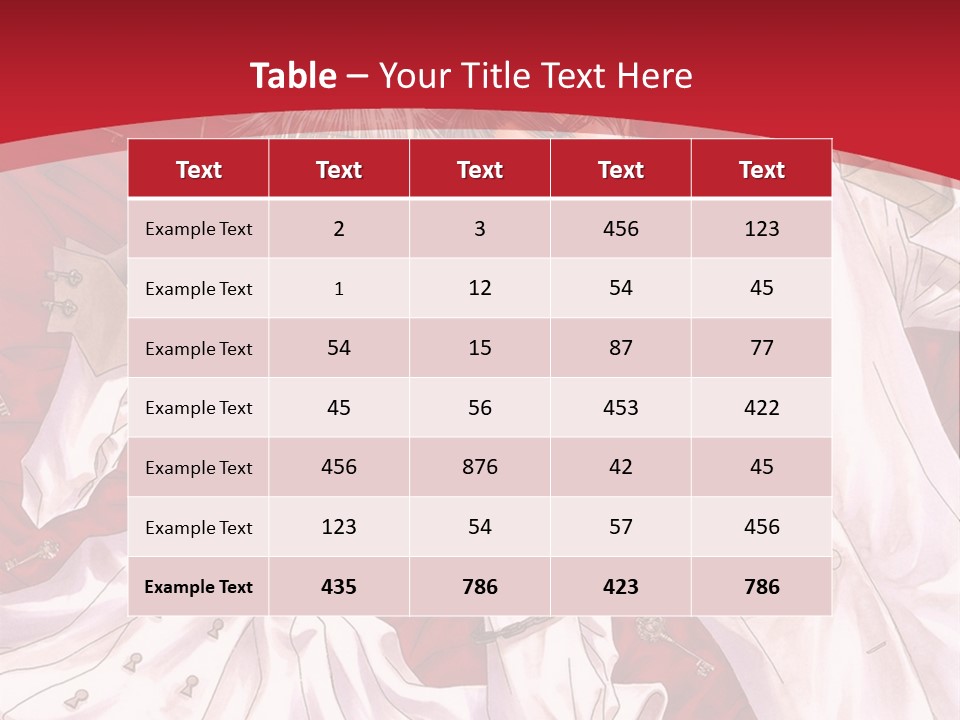 A Couple Of People Are Standing Together In Front Of A Red Background PowerPoint Template