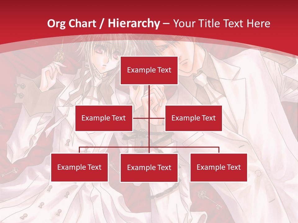 A Couple Of People Are Standing Together In Front Of A Red Background PowerPoint Template