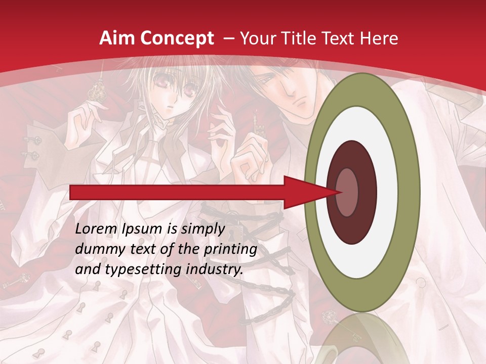 A Couple Of People Are Standing Together In Front Of A Red Background PowerPoint Template