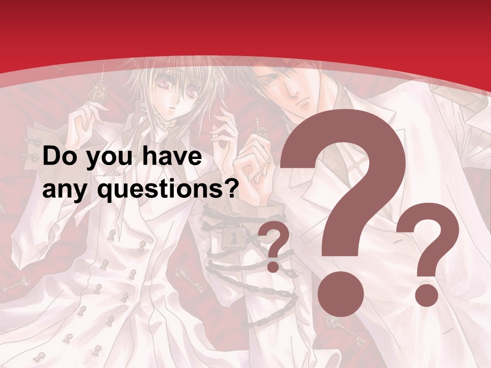 A Couple Of People Are Standing Together In Front Of A Red Background PowerPoint Template