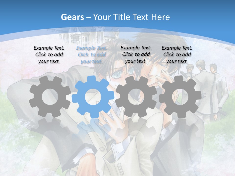 A Couple Of People That Are Hugging Each Other PowerPoint Template