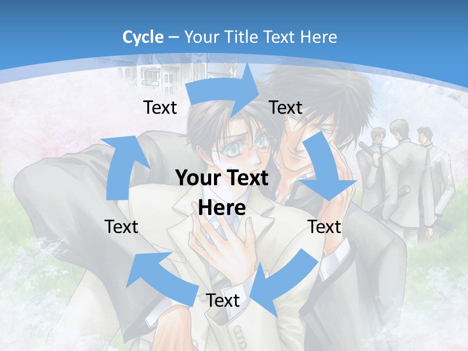 A Couple Of People That Are Hugging Each Other PowerPoint Template