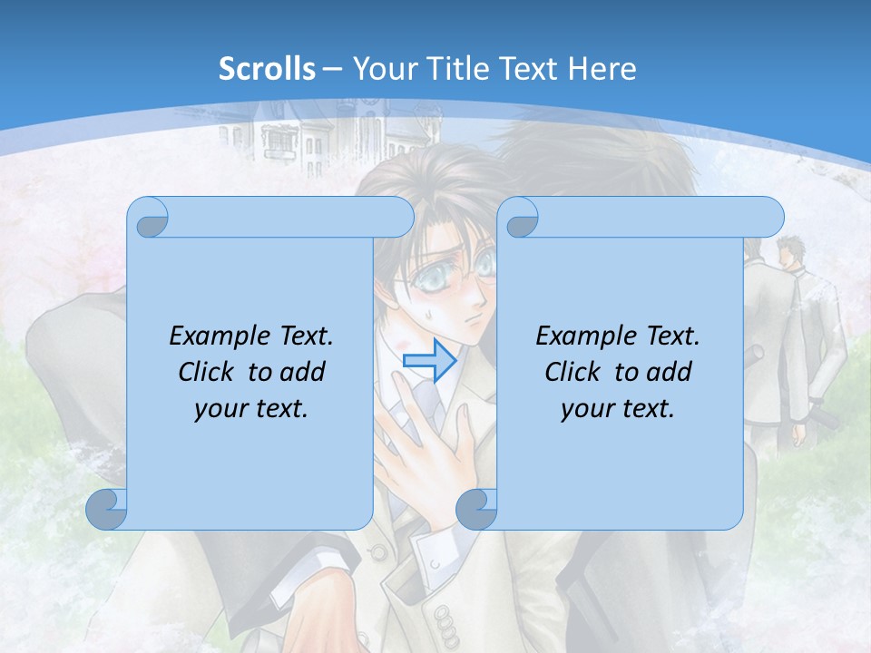 A Couple Of People That Are Hugging Each Other PowerPoint Template
