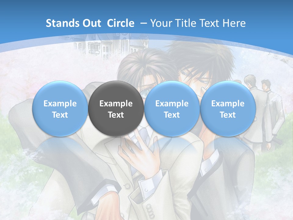 A Couple Of People That Are Hugging Each Other PowerPoint Template