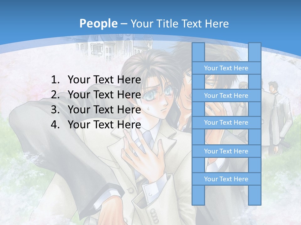 A Couple Of People That Are Hugging Each Other PowerPoint Template