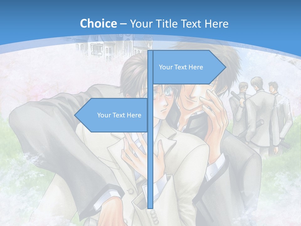 A Couple Of People That Are Hugging Each Other PowerPoint Template