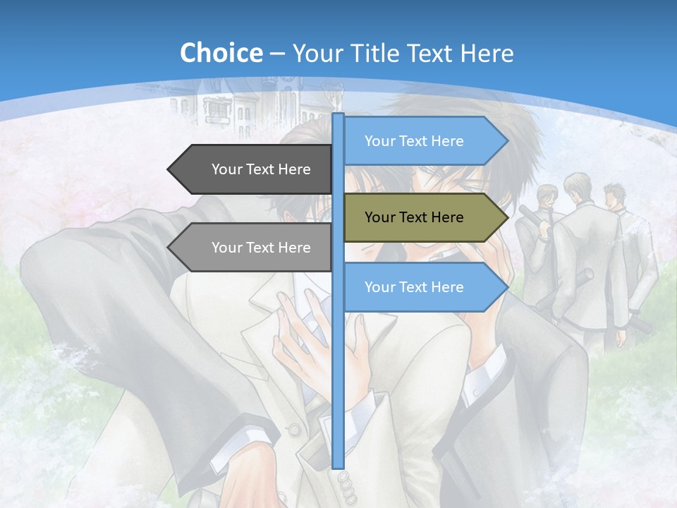 A Couple Of People That Are Hugging Each Other PowerPoint Template