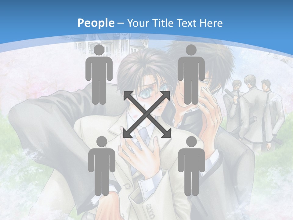 A Couple Of People That Are Hugging Each Other PowerPoint Template