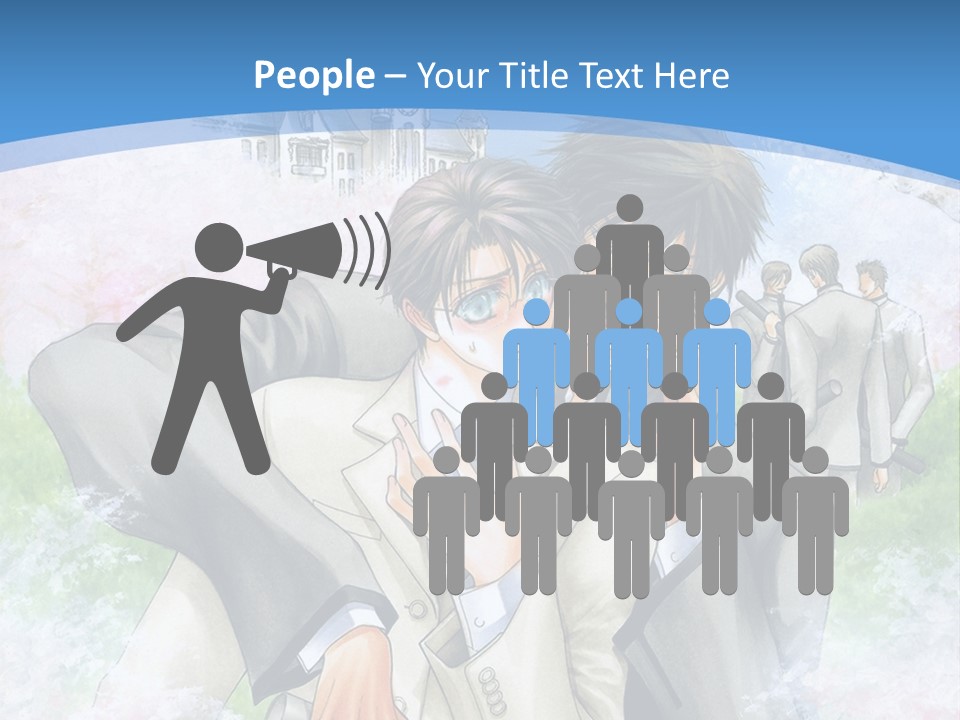 A Couple Of People That Are Hugging Each Other PowerPoint Template