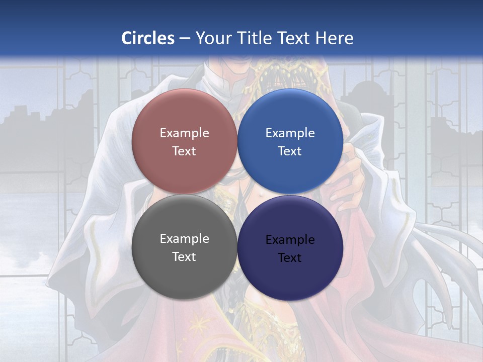 A Man And Woman In A Wedding Dress Powerpoint Template PowerPoint Template