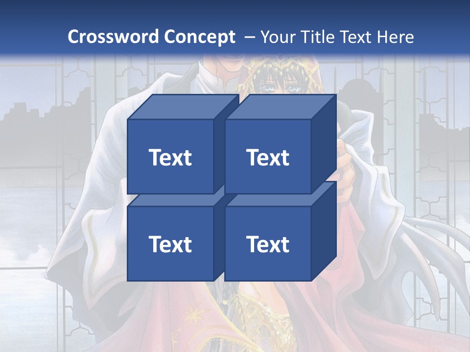 A Man And Woman In A Wedding Dress Powerpoint Template PowerPoint Template