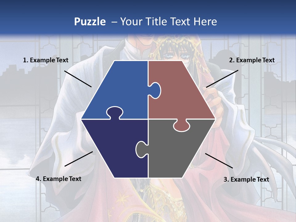 A Man And Woman In A Wedding Dress Powerpoint Template PowerPoint Template