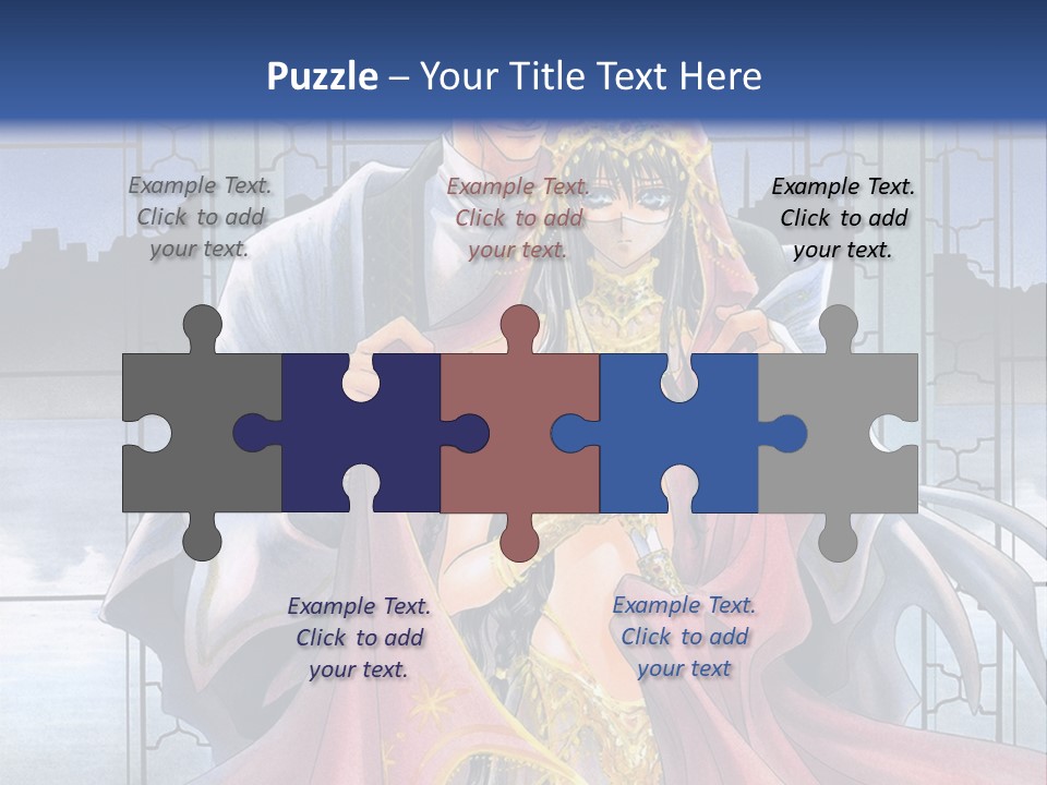 A Man And Woman In A Wedding Dress Powerpoint Template PowerPoint Template