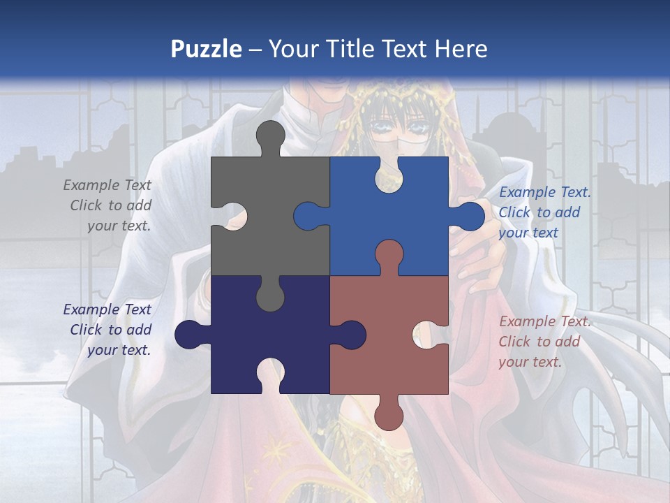 A Man And Woman In A Wedding Dress Powerpoint Template PowerPoint Template