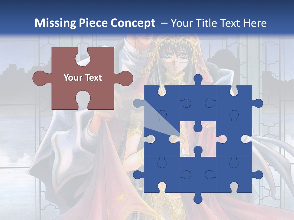 A Man And Woman In A Wedding Dress Powerpoint Template PowerPoint Template