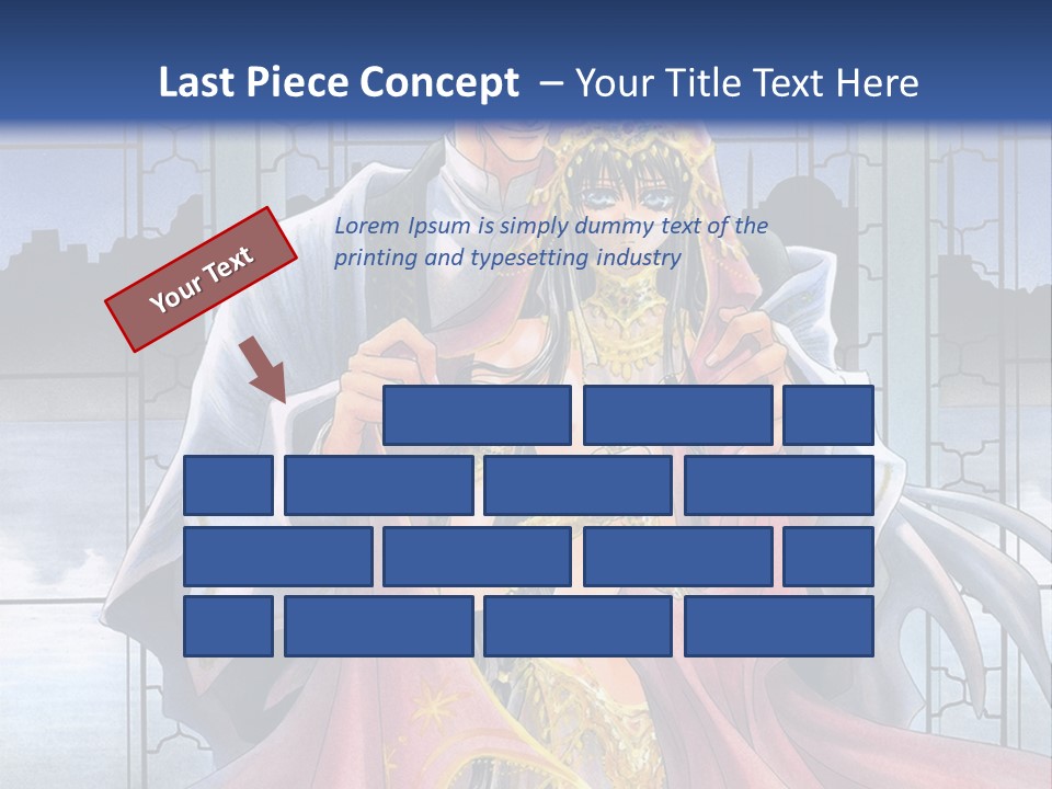 A Man And Woman In A Wedding Dress Powerpoint Template PowerPoint Template