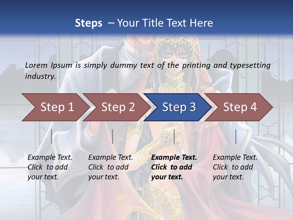A Man And Woman In A Wedding Dress Powerpoint Template PowerPoint Template