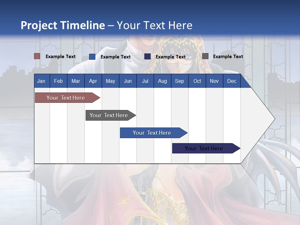A Man And Woman In A Wedding Dress Powerpoint Template PowerPoint Template