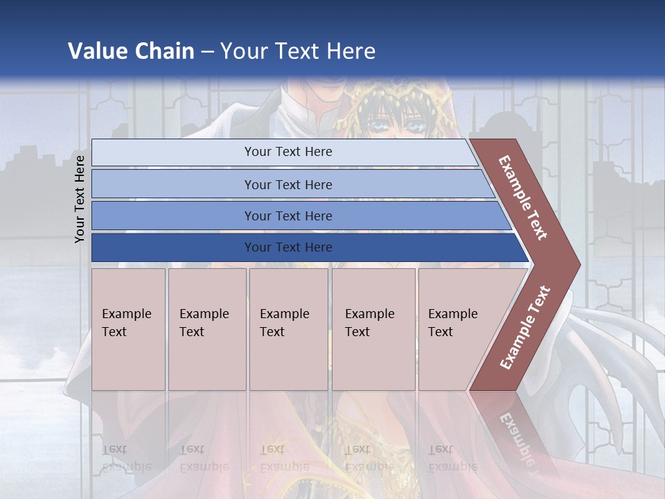 A Man And Woman In A Wedding Dress Powerpoint Template PowerPoint Template