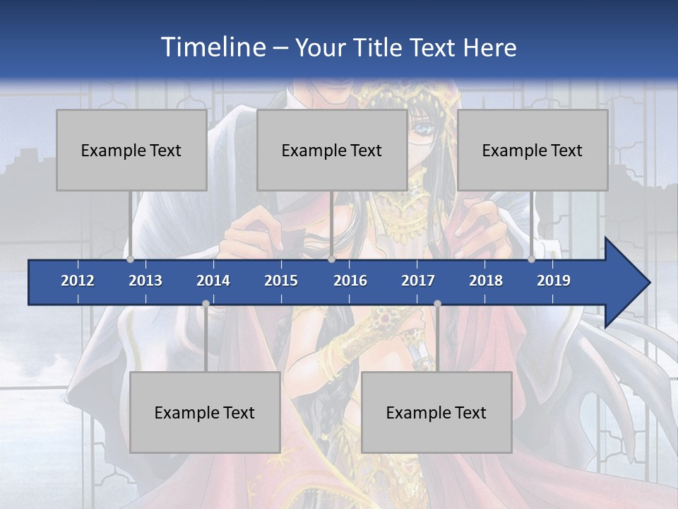 A Man And Woman In A Wedding Dress Powerpoint Template PowerPoint Template