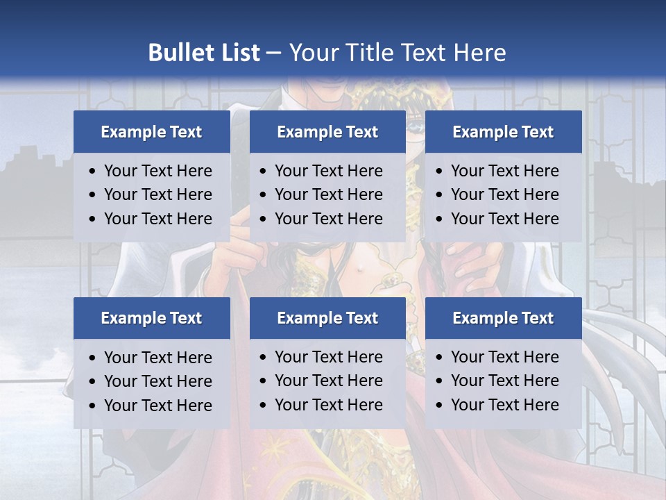 A Man And Woman In A Wedding Dress Powerpoint Template PowerPoint Template