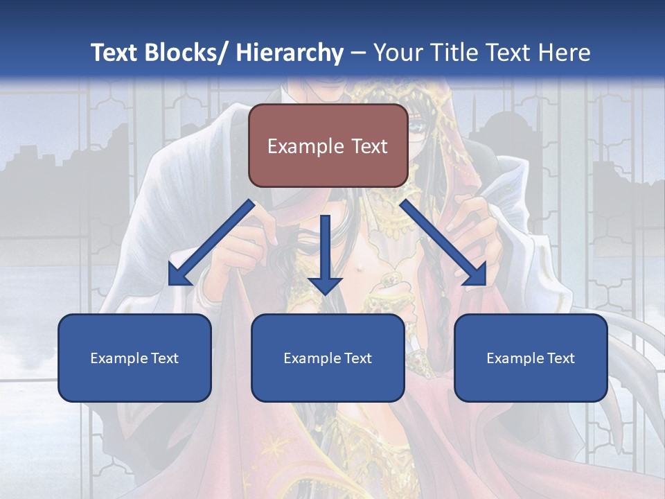 A Man And Woman In A Wedding Dress Powerpoint Template PowerPoint Template