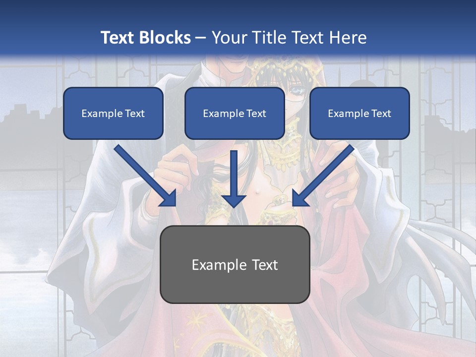 A Man And Woman In A Wedding Dress Powerpoint Template PowerPoint Template