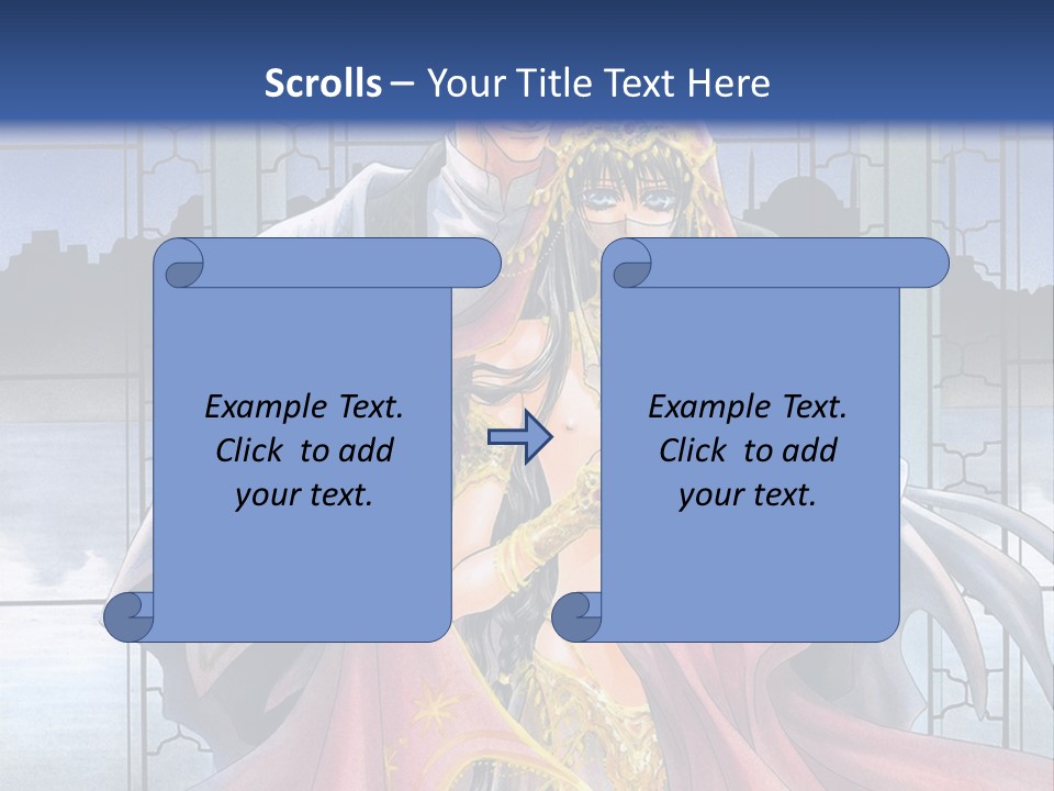 A Man And Woman In A Wedding Dress Powerpoint Template PowerPoint Template