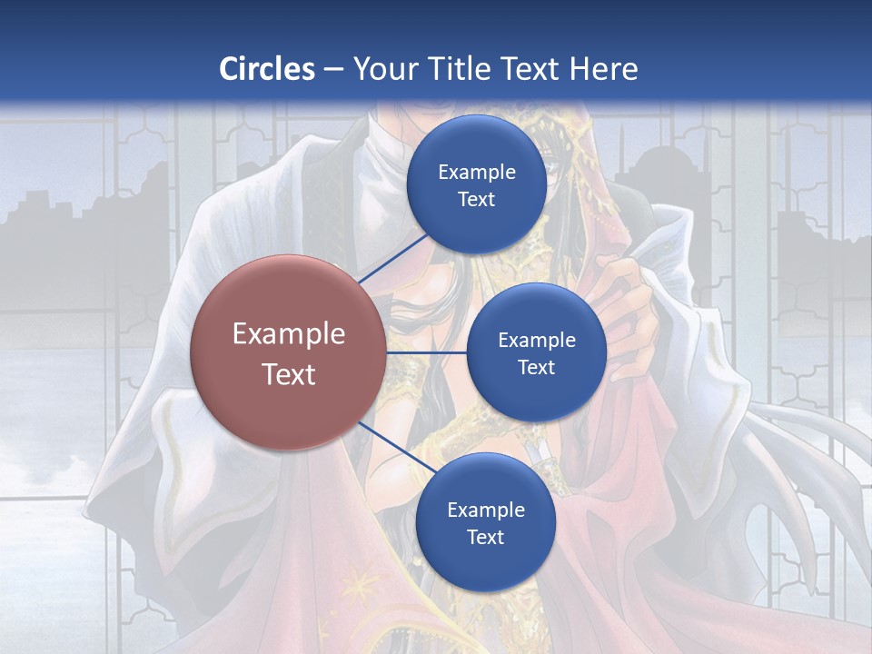 A Man And Woman In A Wedding Dress Powerpoint Template PowerPoint Template