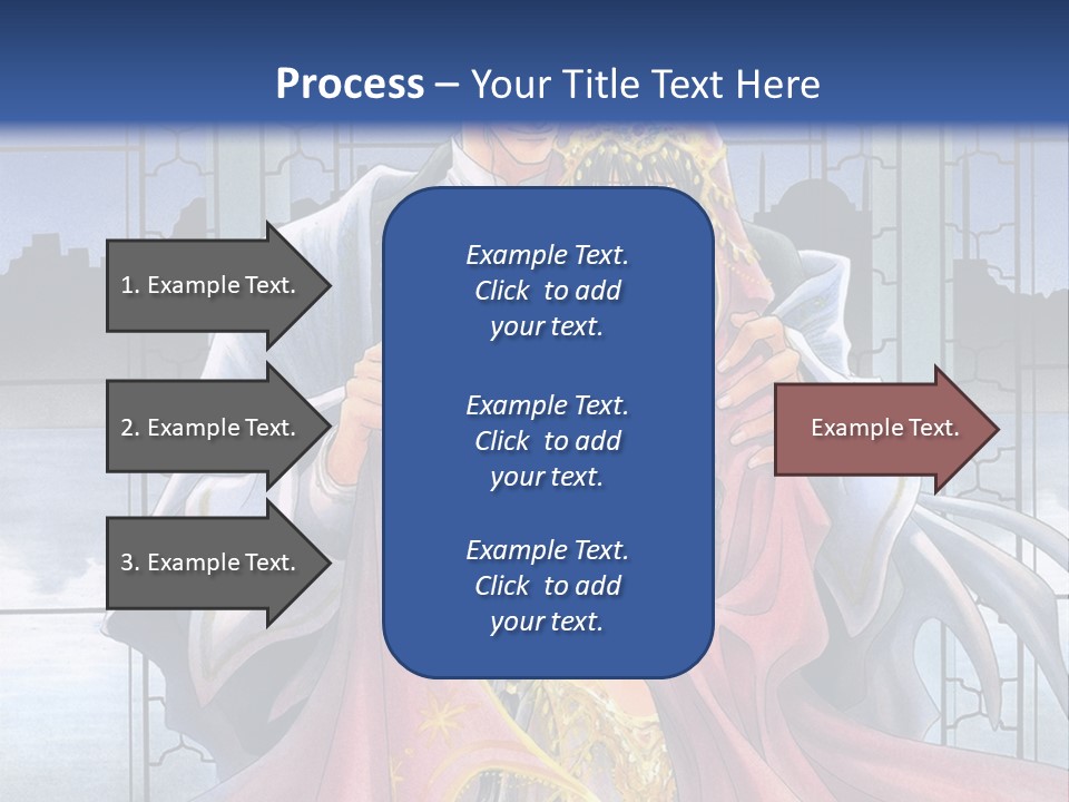 A Man And Woman In A Wedding Dress Powerpoint Template PowerPoint Template
