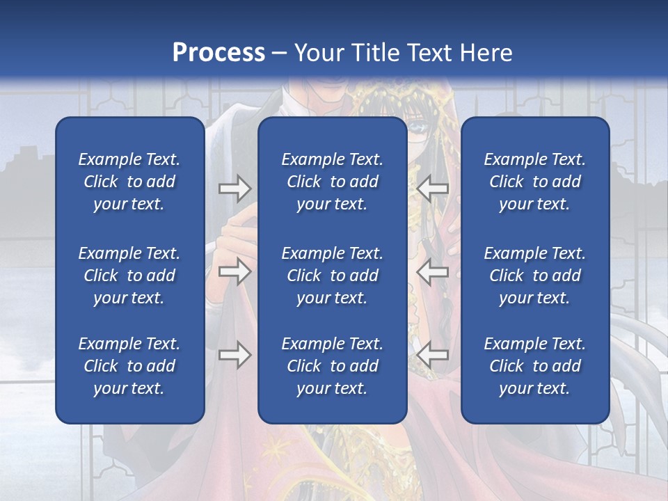 A Man And Woman In A Wedding Dress Powerpoint Template PowerPoint Template
